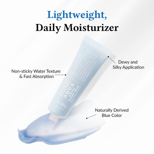 DR ALTHEA Aqua Marine Watery Cream jar with blue and white packaging, showcasing the hydrating skincare product.