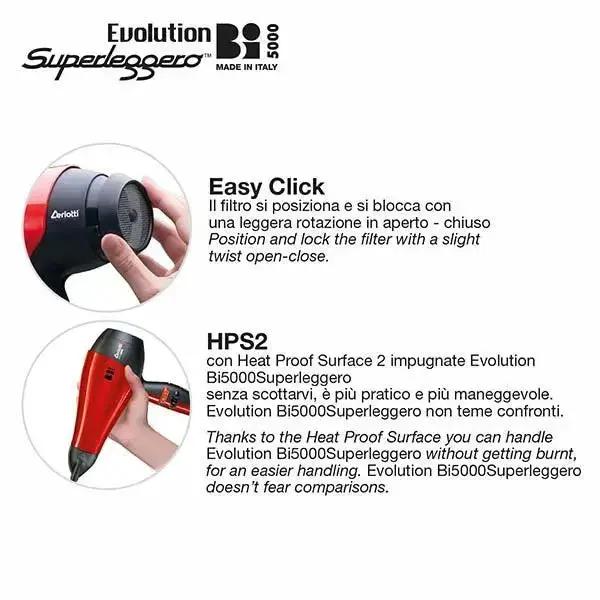 CERIOTTI Evolution Bi5000 Brushless Superleggero Hair Dryer CERIOTTI