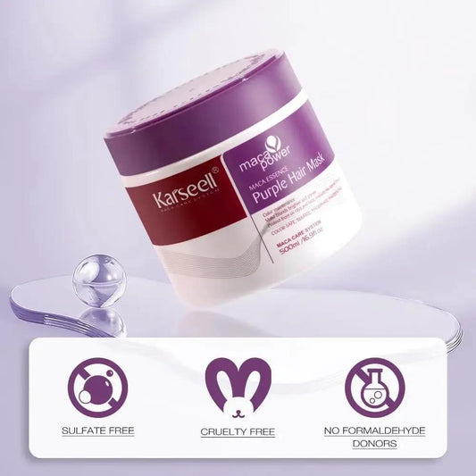 KARSEELL Maca Essence Purple Hair Mask for Blonde Hair 500 ML KARSEELL