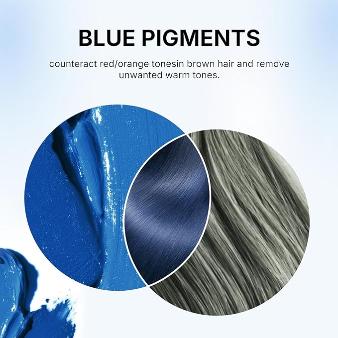 KARSEELL blue hair color depositing mask in a 500g jar, designed to enhance and refresh blue-toned hair.
