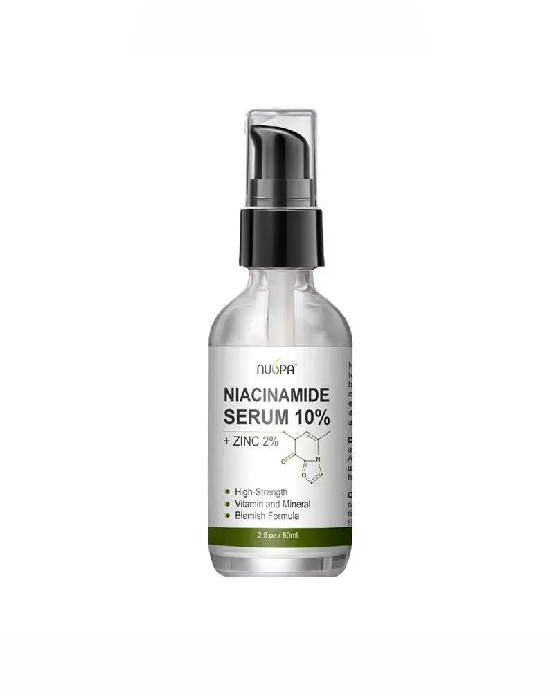 Nuspa Niacinamide Serum 10% for Circles Age Spots Pore Cleanser Acne Scars Sun Damage Corrector Plump Skin Organic Anti Aging Serum - DOKAN