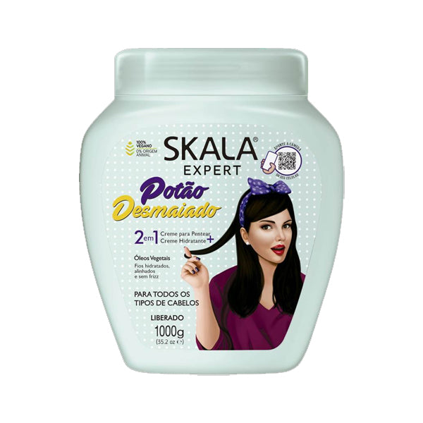 SKALA Potato Desmaiado Hair Mask 1000g jar showing creamy, moisturizing hair treatment for damaged or dry hair.