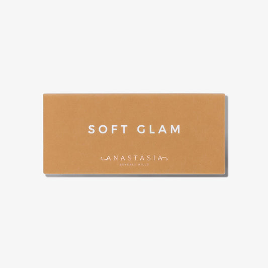 Closed Anastasia Beverly Hills Soft Glam Eyeshadow Palette showing neutral-toned shades in a sleek palette for eye makeup.