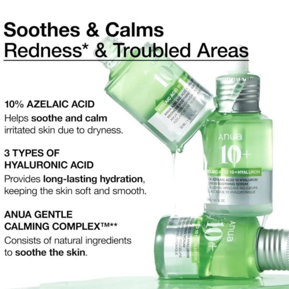 DOKAN ANUA Azelaic Acid 10 Hyaluron Redness Soothing Serum 30 ML ANUA