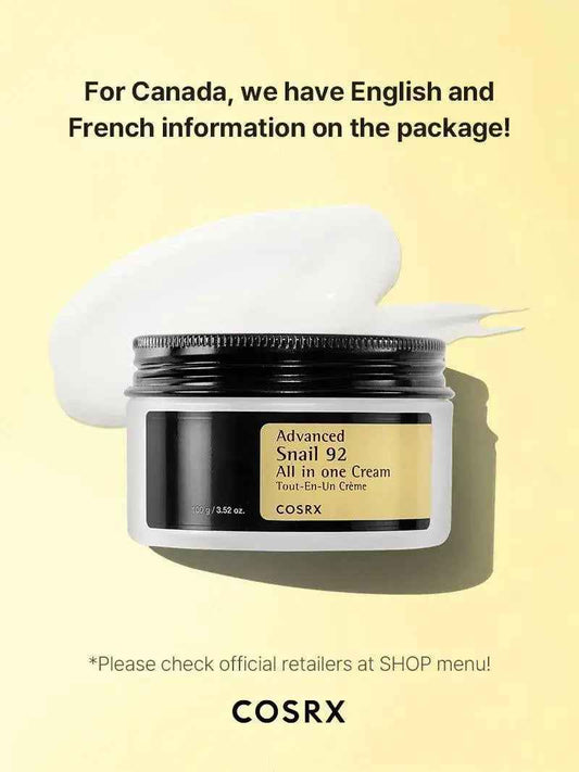 COSRX Advanced Snail 92 All in one Cream 100 gm