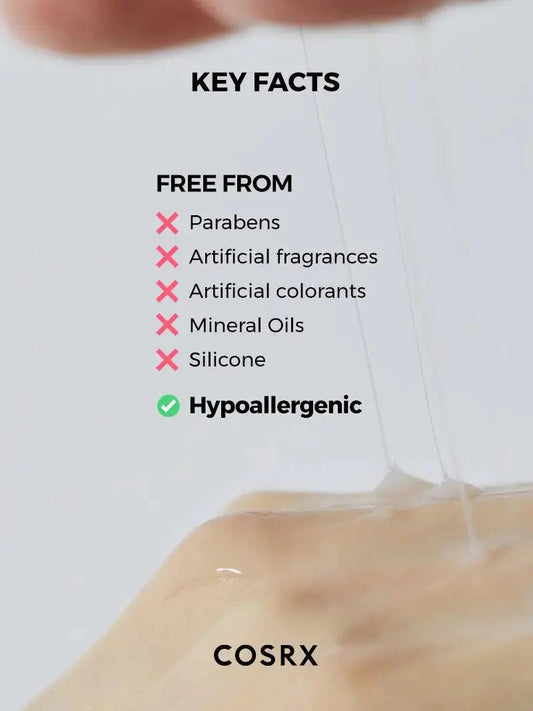 COSRX Advanced Snail Radiance Dual Essence 80ml bottle showing the skincare product with branding and dual-chamber design.