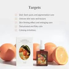 Dr Althea Vitamin C Boosting Serum bottle, clear glass container with dropper for skincare and brightening benefits.