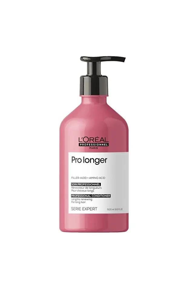 L'OREAL PROFESSIONNEL Pro Longer Shampoo with Filler-A100 and amino acids for long, thin-ended hair, 300ml bottle.