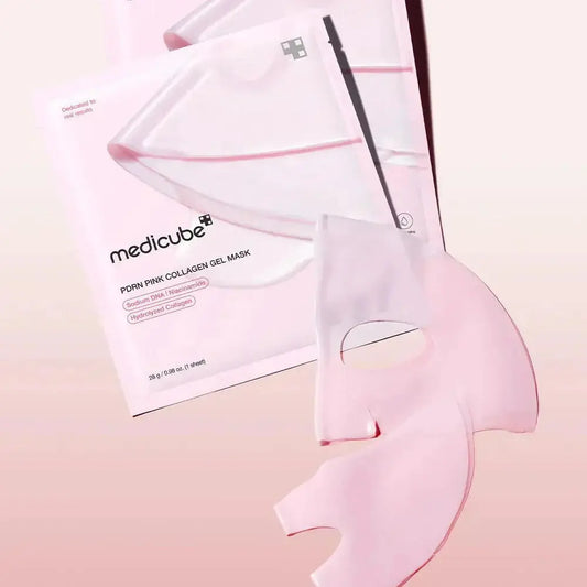 Medicube Ultimate Glow Booster Kit featuring skincare products with brightening and hydrating ingredients for radiant skin.