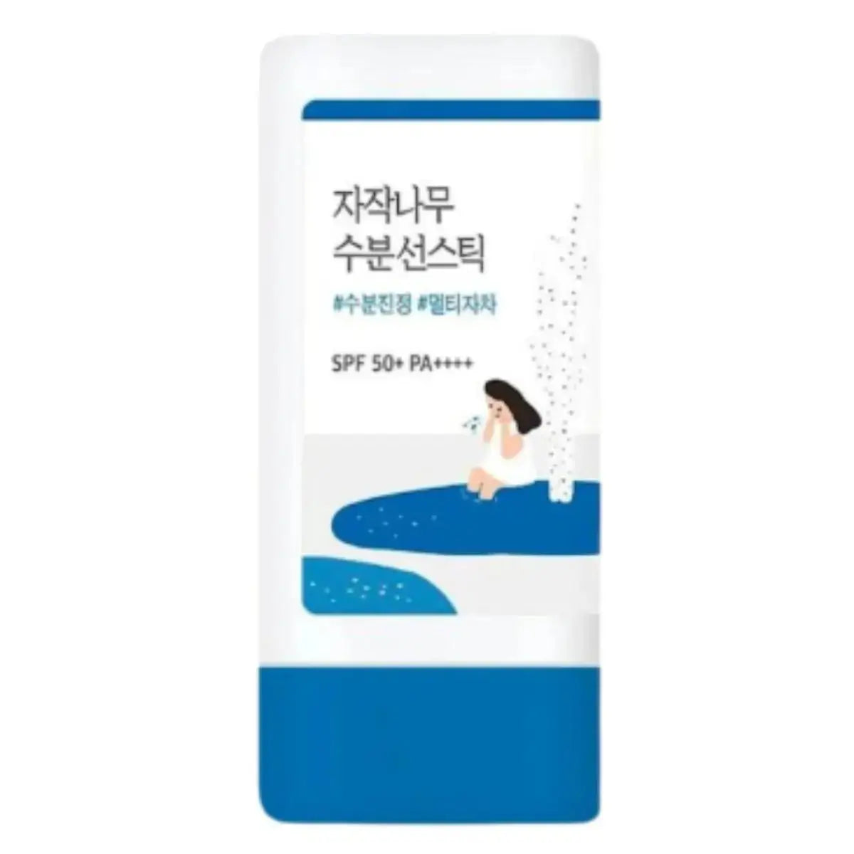 Round Lab Birch Juice Moisturizing Sun Stick, a natural sun protection product in a compact stick form with Birch Juice for hydration.
