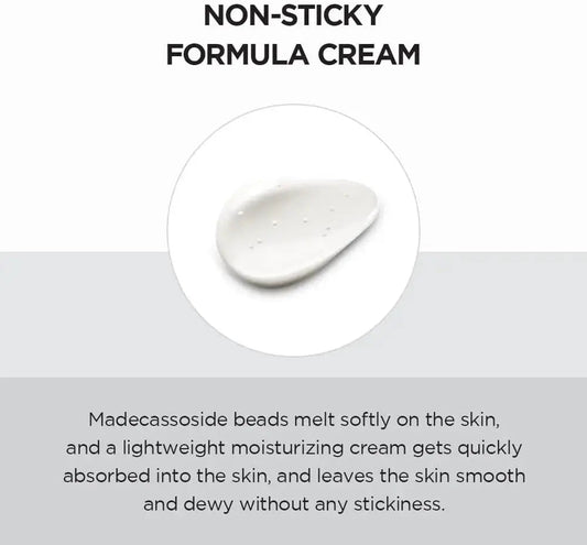 SKIN1004 Madagascar Centella Brightening Capsule Cream in a 75ml jar, featuring a smooth cream texture for skin tone improvement.