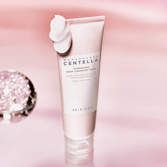 SKIN 1004 Madagascar Centella Poremizing Deep Cleansing Foam with gentle foaming cleanser for deep pore cleansing and skin soothing.