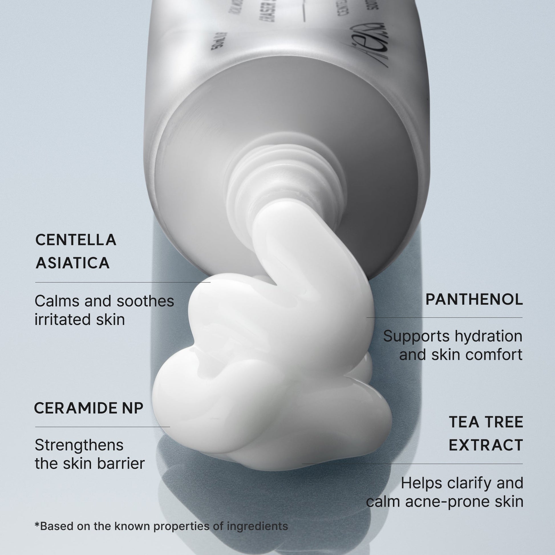 ARENCIA Eraser Soothing Cream jar with white lid, showcasing the skincare product for gentle skin relief and hydration.