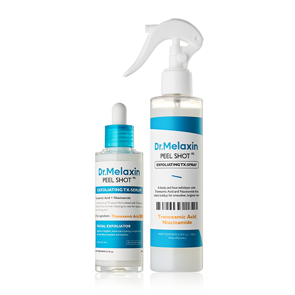 Dr.MELAXIN TX Exfoliating & Tone Peel Shot Smoothing Duo