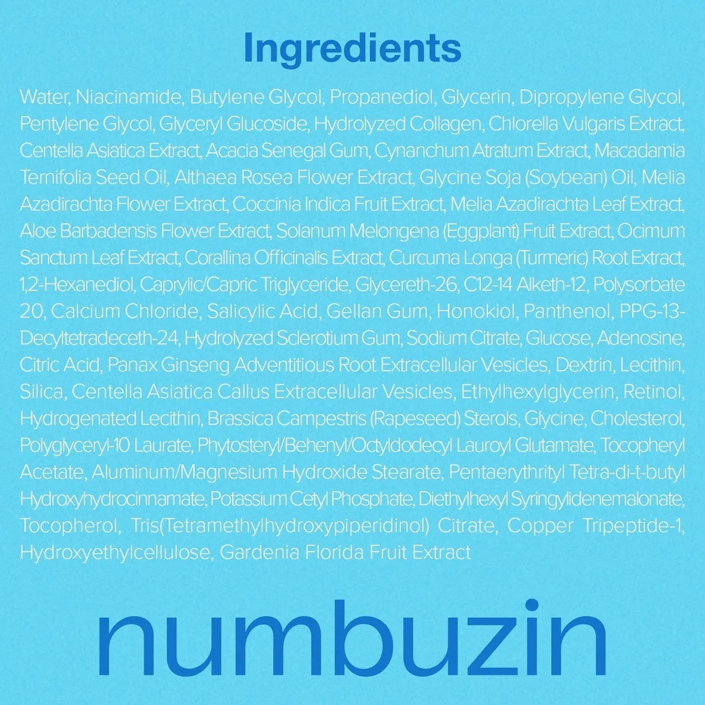 Numbuzin No.3 Blue Bio-Retinol Pore Refining Serum 30ml Numbuzin