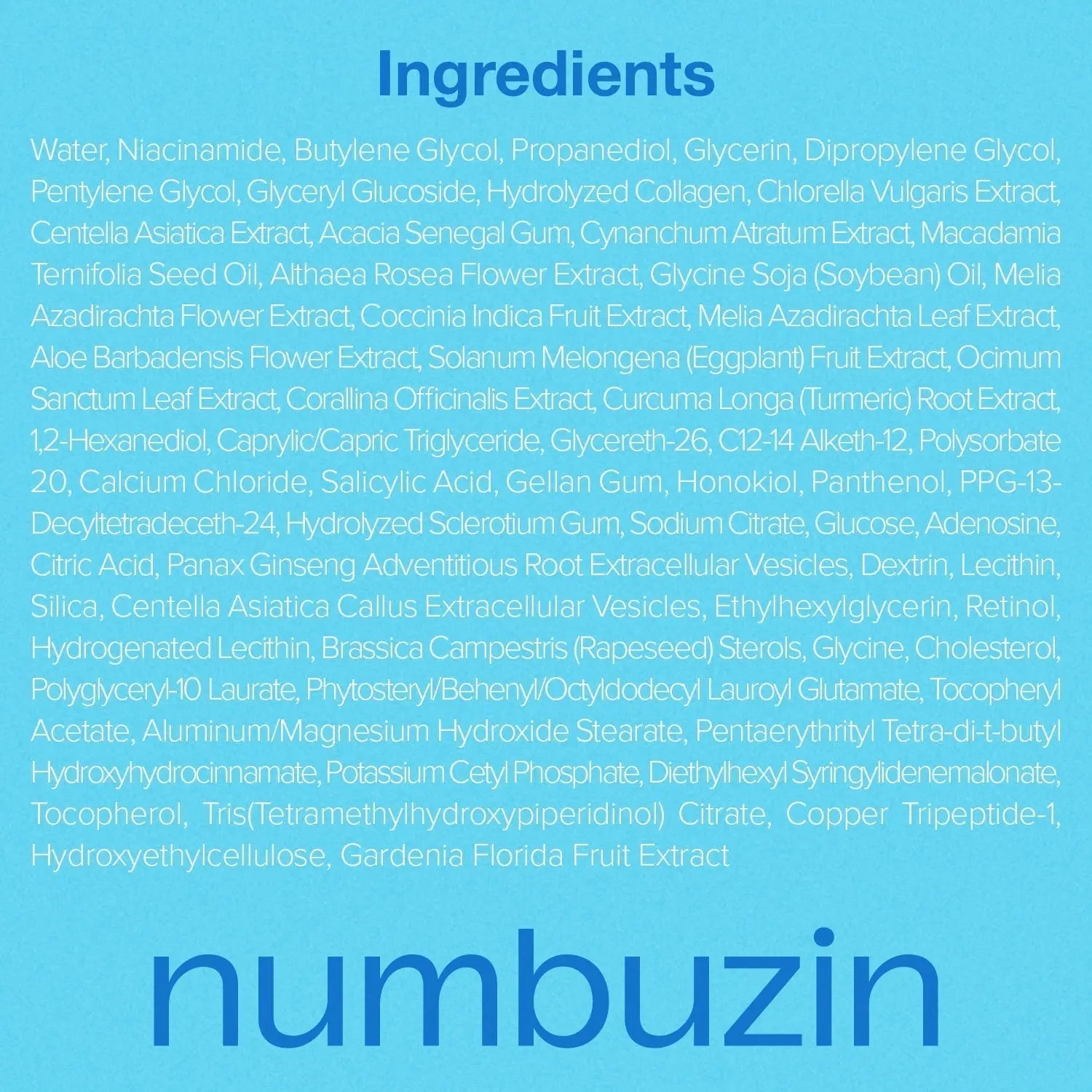 Numbuzin No.3 Blue Bio-Retinol Pore Refining Serum 30ml Numbuzin