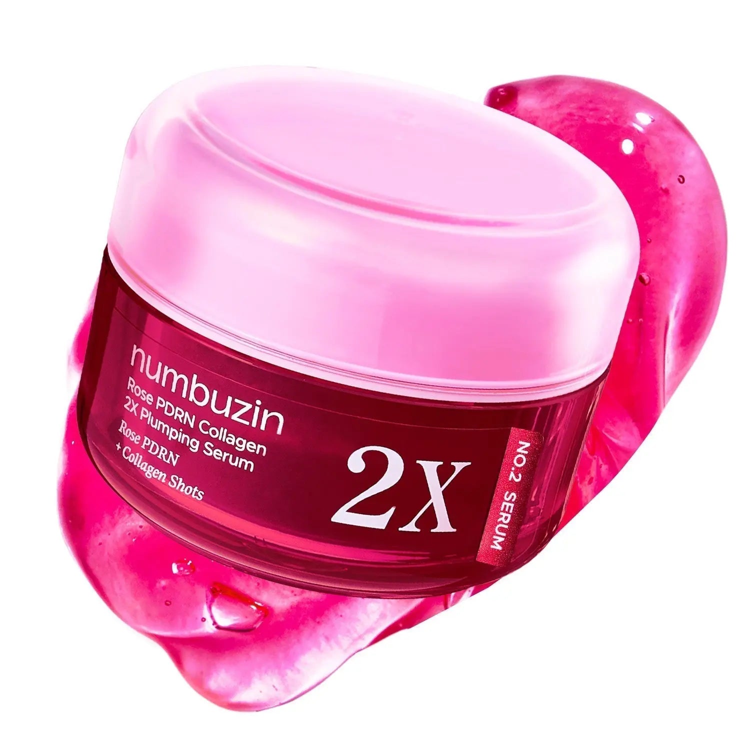 Numbuzin No.2 Rose PDRN Collagen 2X Plumping Serum + Collagen Shot 30ml Numbuzin