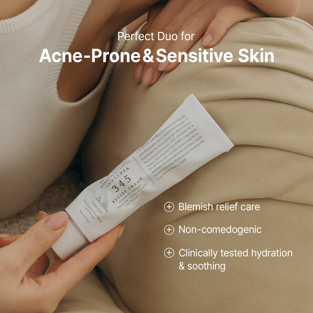 DR ALTHEA 3 Step Acne Care Set featuring skincare products with clean, minimalist packaging and clear labeling for clear skin.