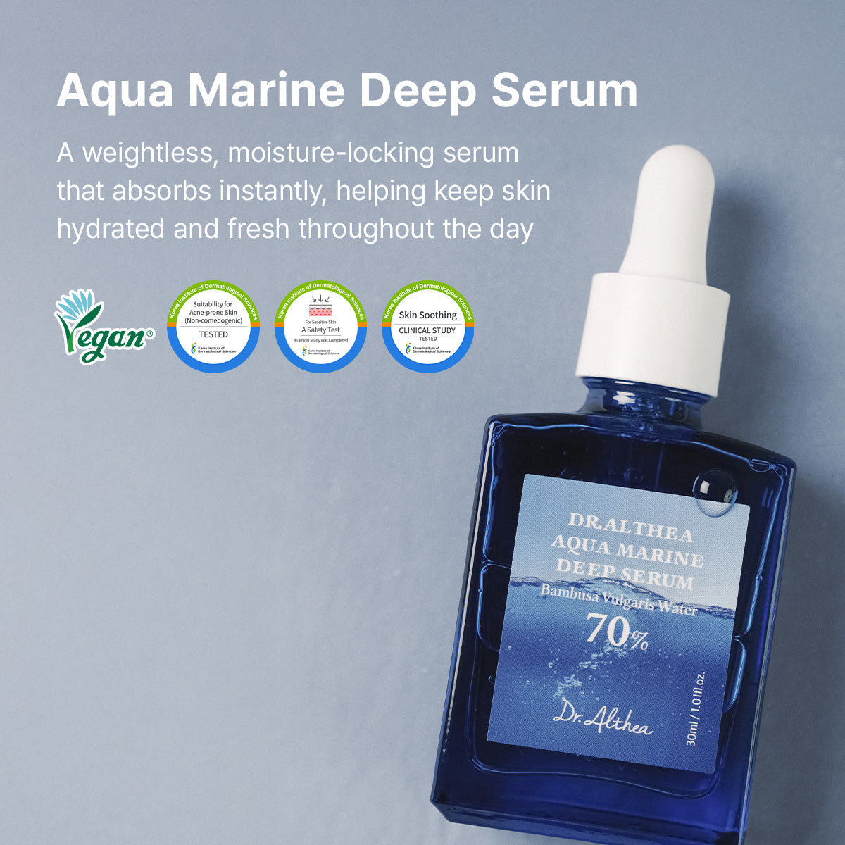 DR ALTHEA Deep Hydrating Routine Set with skincare products, including moisturizer and serum, in a clean, organized display.