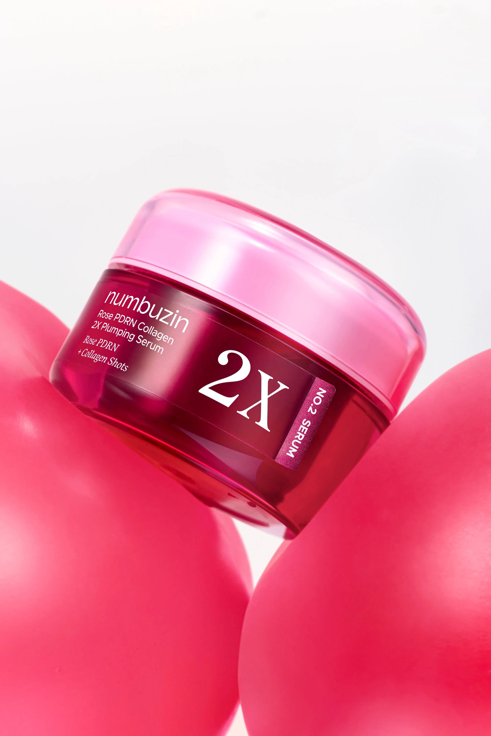 Numbuzin No.2 Rose PDRN Collagen 2X Plumping Serum + Collagen Shot 30ml Numbuzin