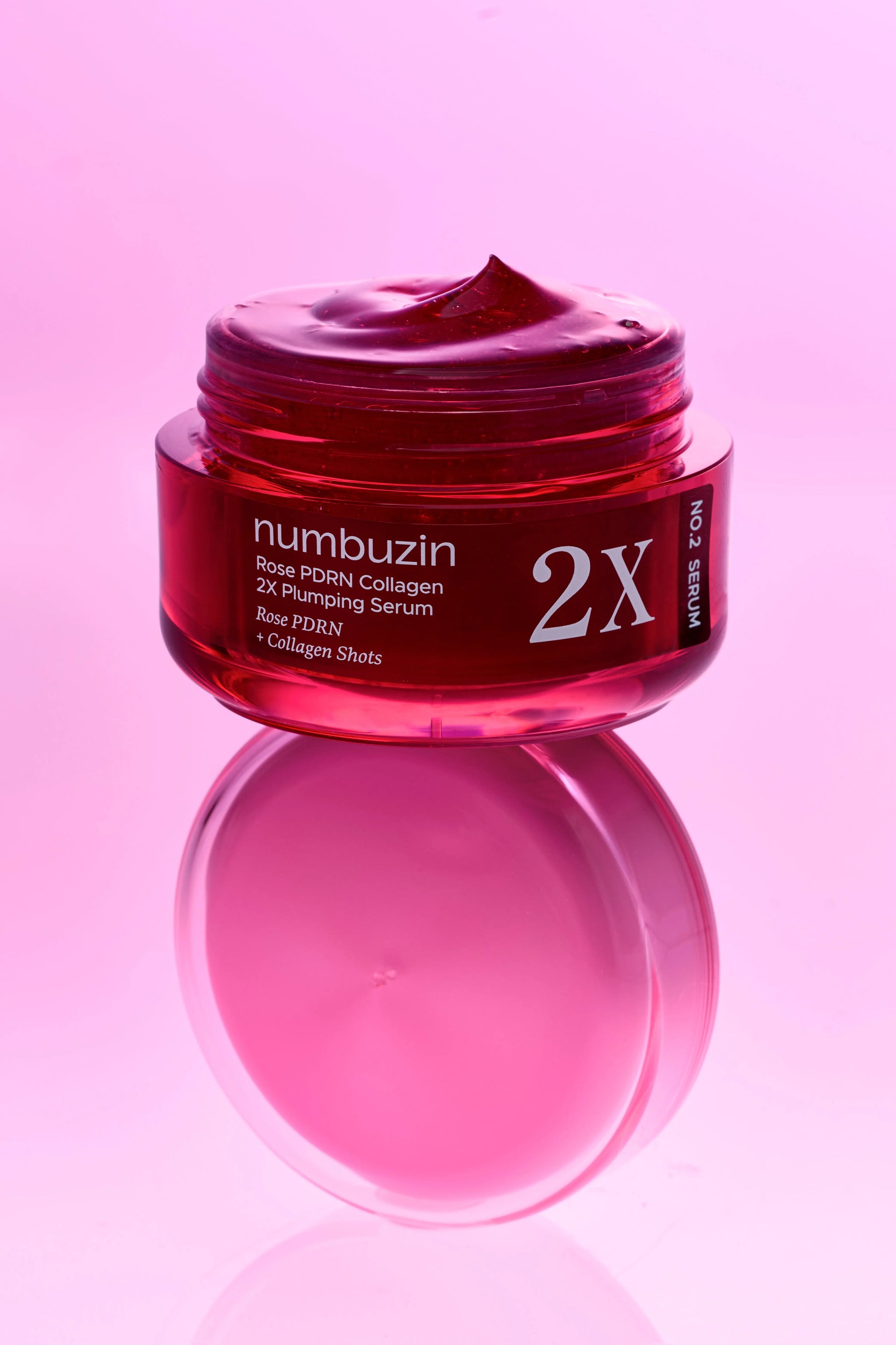 Numbuzin No.2 Rose PDRN Collagen 2X Plumping Serum + Collagen Shot 30ml Numbuzin