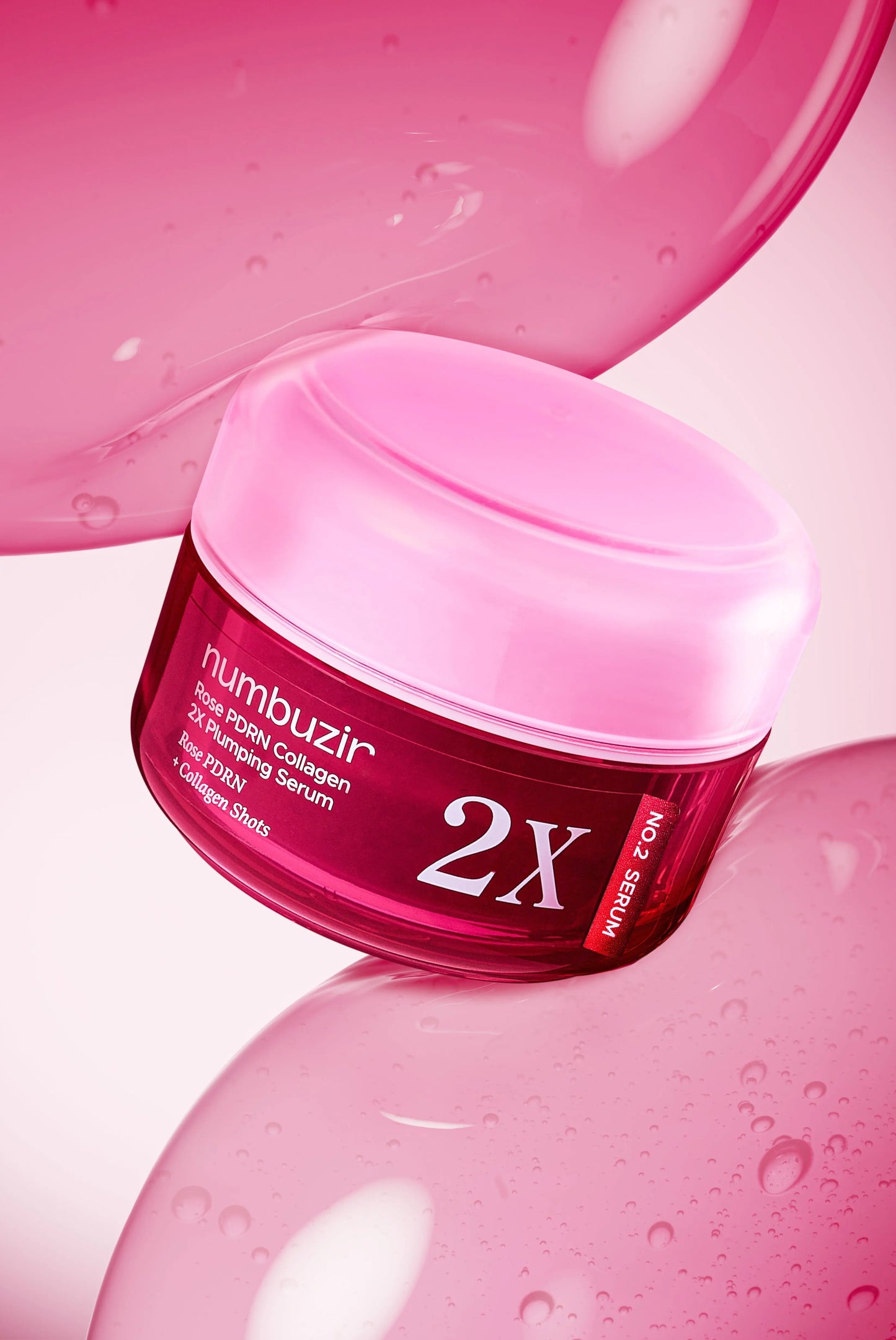 Numbuzin No.2 Rose PDRN Collagen 2X Plumping Serum + Collagen Shot 30ml Numbuzin