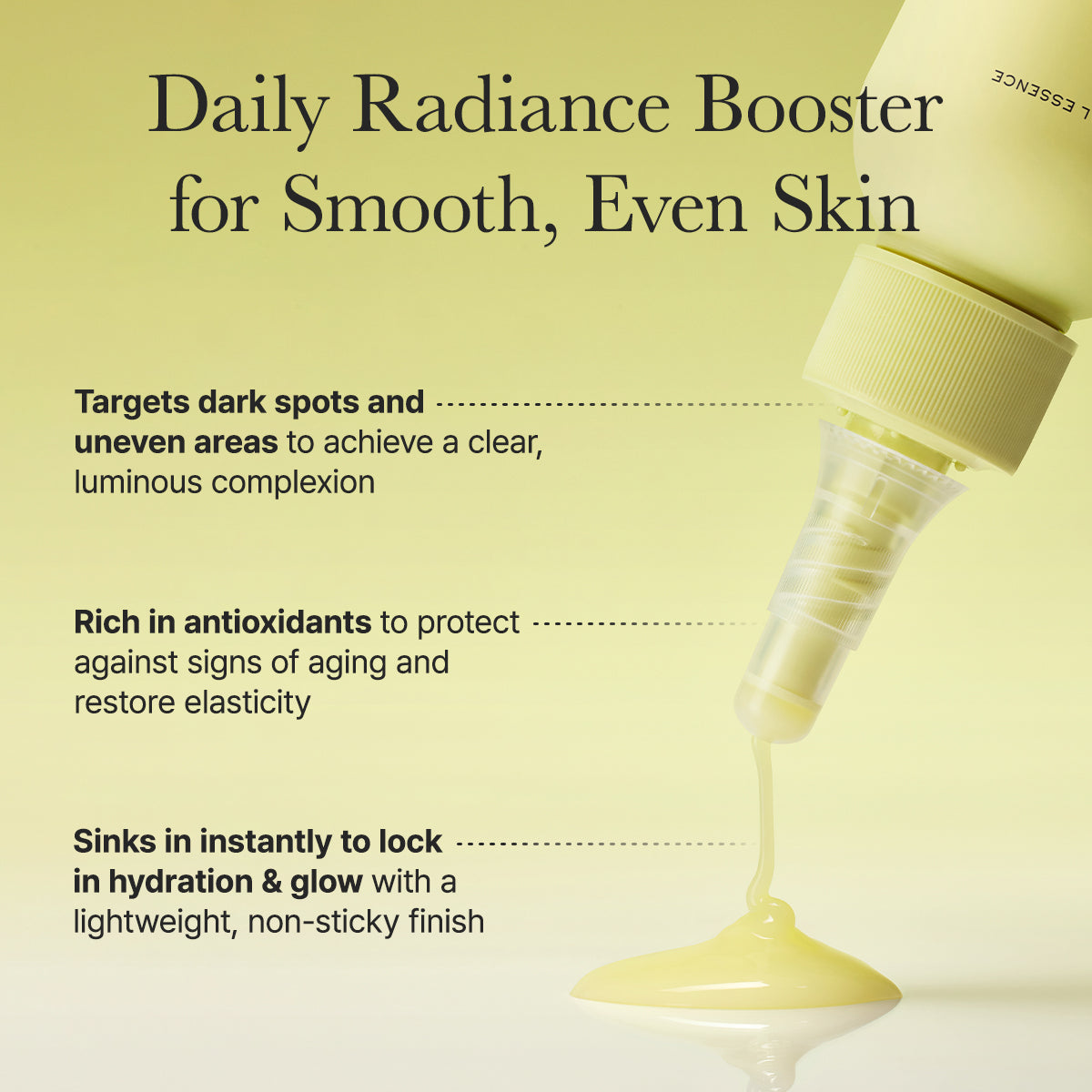 ARENCIA Vitamin C and Glutathione brightening skincare trio set with three bottles featuring vibrant labels and white caps.