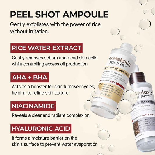 DR.MELAXIN Peel Shot Exfoliating Ampoule 4 Type Set