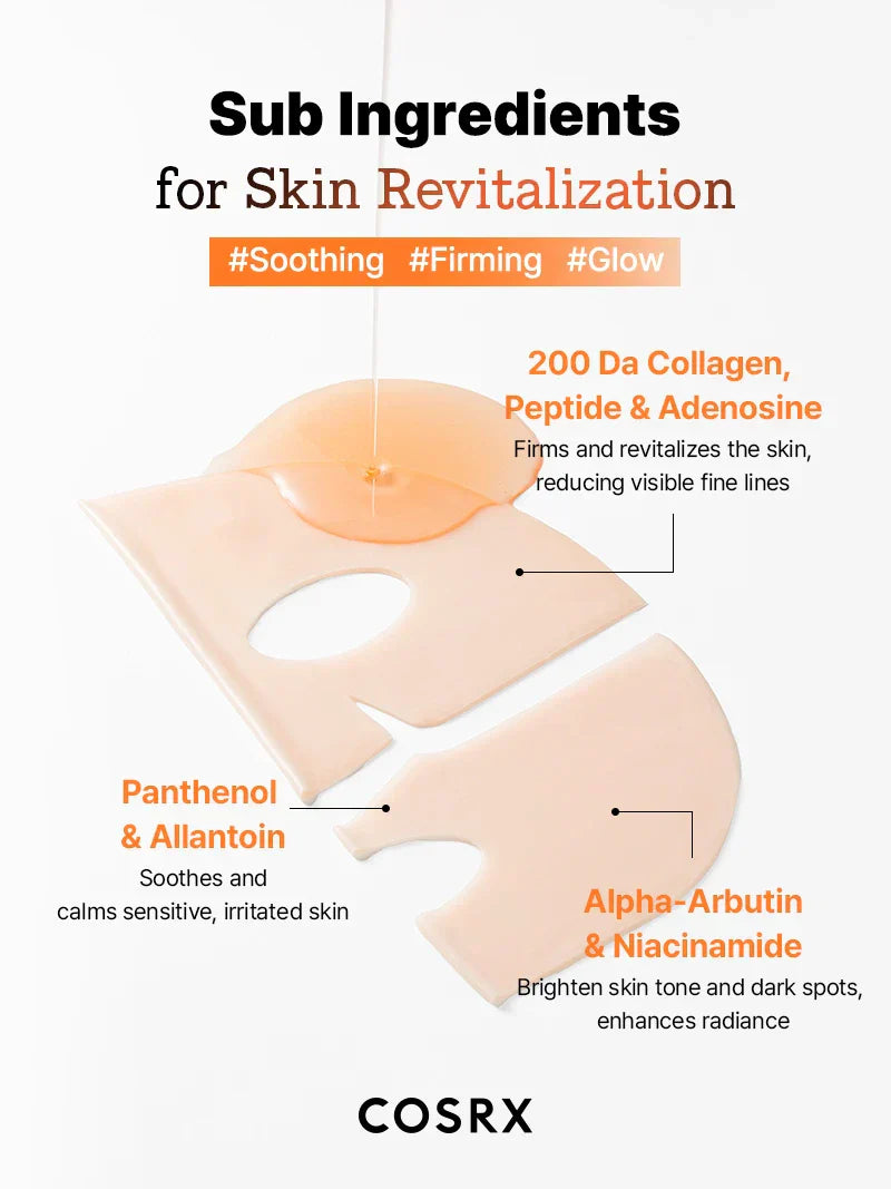 COSRX 5 PDRN Hyaluronic Acid Hydrating Hydrogel Mask spread on face, showing its soothing, moist texture for skin hydration.