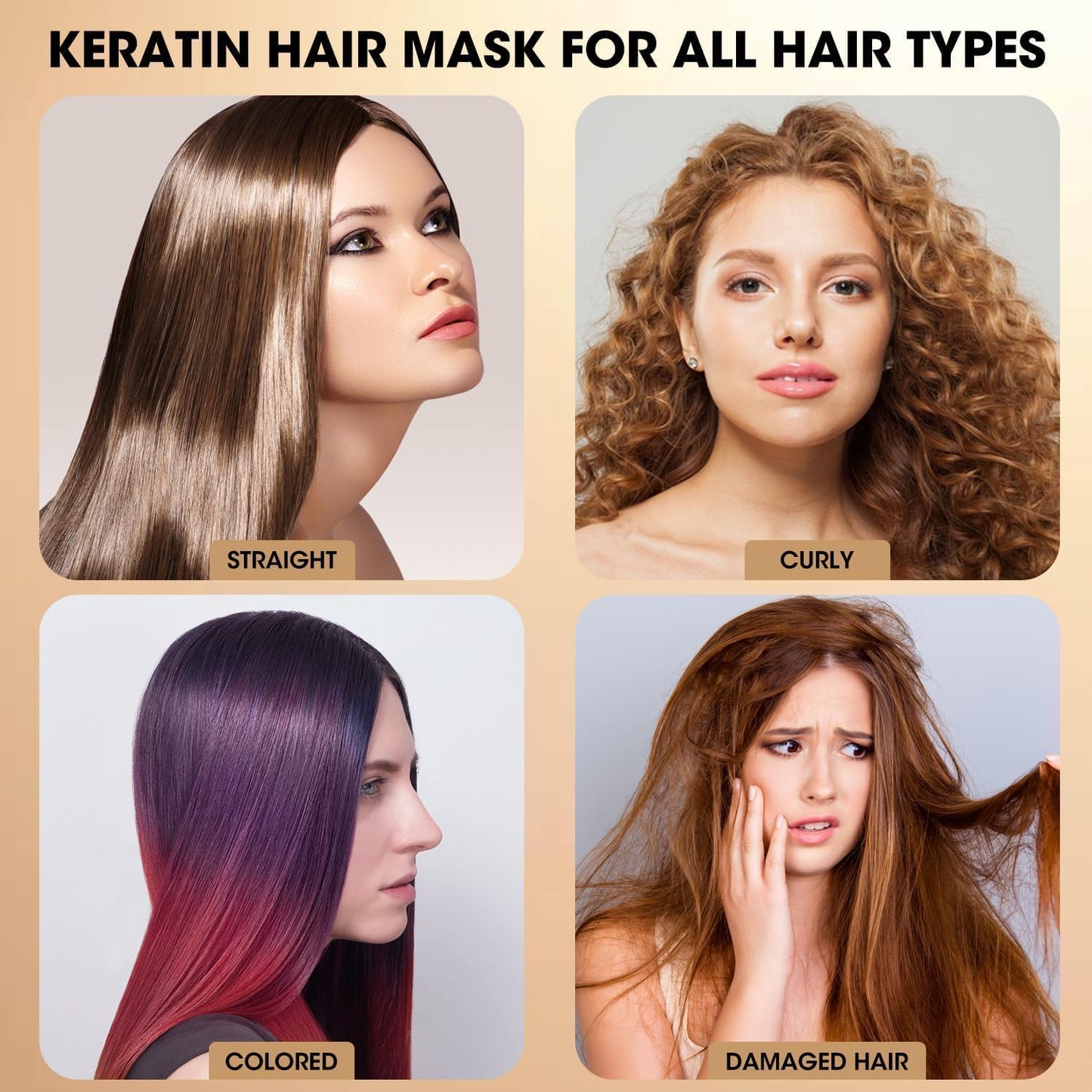 KERATINE QUEEN The Biotin & Keratin Sulfate Free Reconstruction Hair Treatment Set KERATINE QUEEN