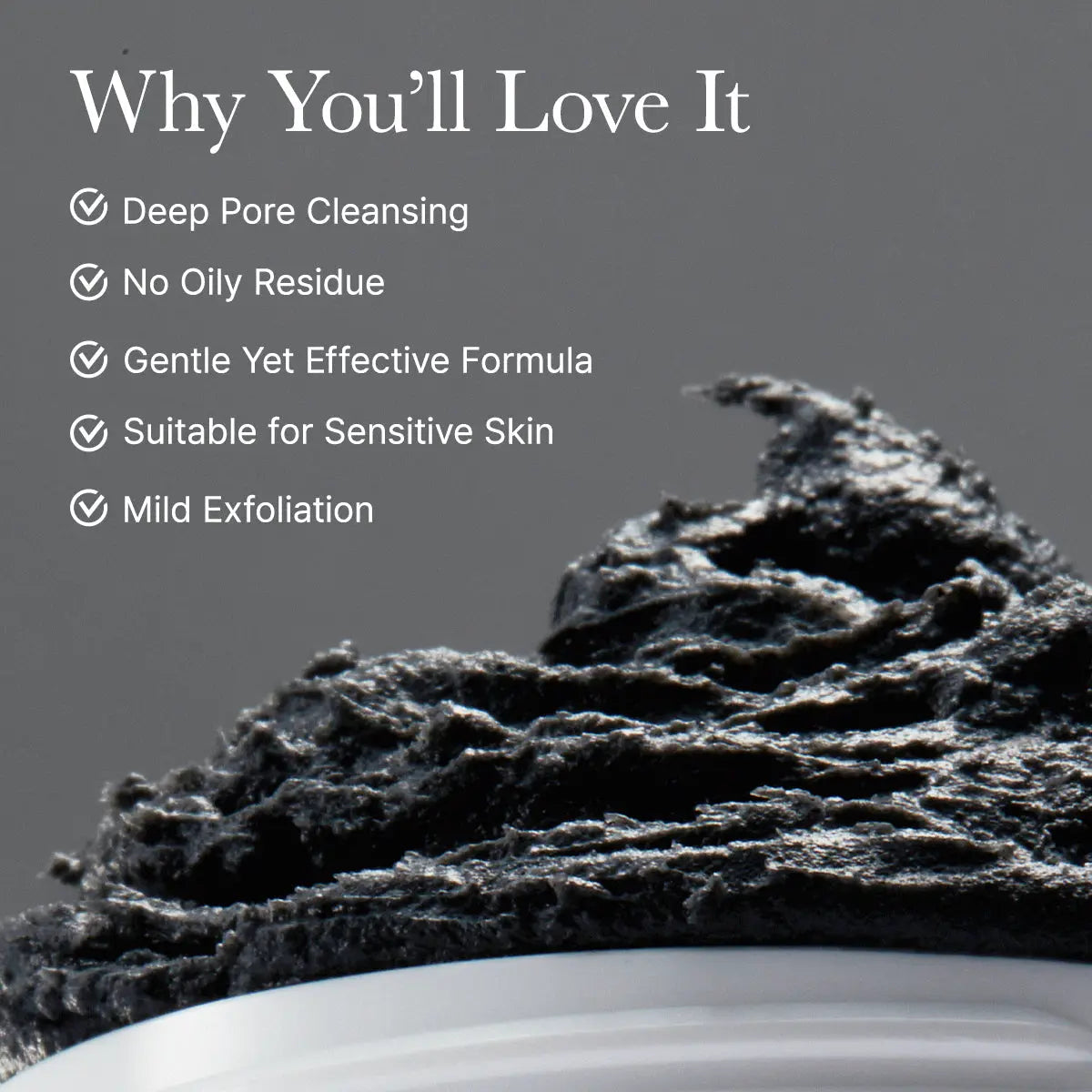Arencia Black Tea Rice Mochi Cleanser with black tea and rice mochi on the packaging, designed for gentle facial cleansing.
