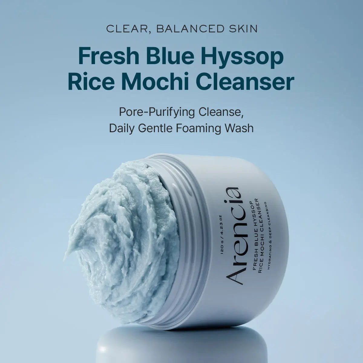 Arencia Blue Hyssop Rice Mochi Cleanser ARENCIA