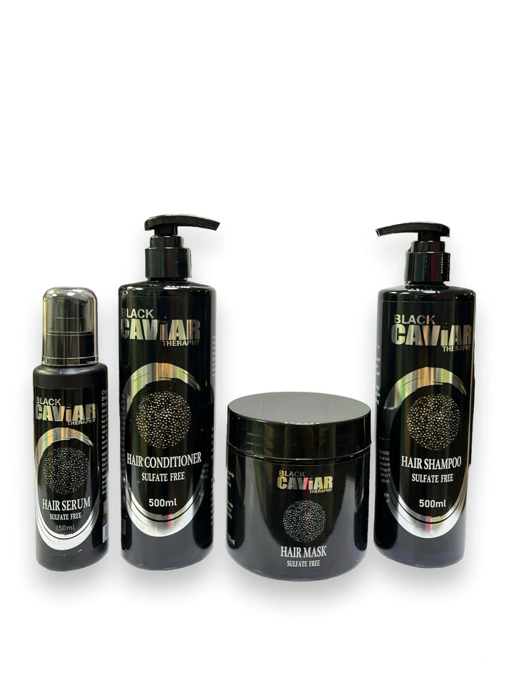 DOKAN BLACK CAVIAR THERAPY Sulfate Free Hair Care Kit 4 Pcs BLACK CAVIAR