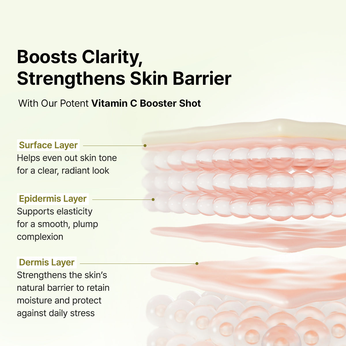 ARENCIA Booster Shot and Vitamin C skin renewal duo with retinal, enhancing facial skincare in a natural, healthy glow.
