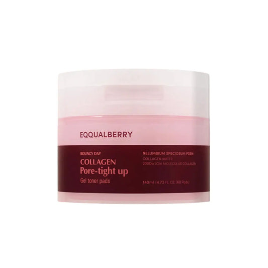 EQQUALBERRY Collagen Pore-Tight Up Gel Toner Pads - 60 Pads EQQUALBERRY