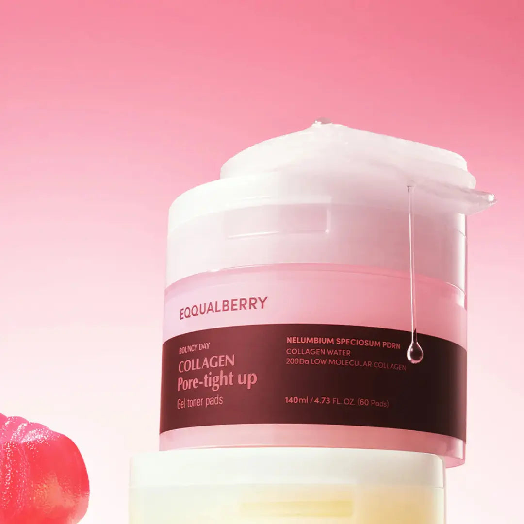 EQQUALBERRY Collagen Pore-Tight Up Gel Toner Pads - 60 Pads EQQUALBERRY