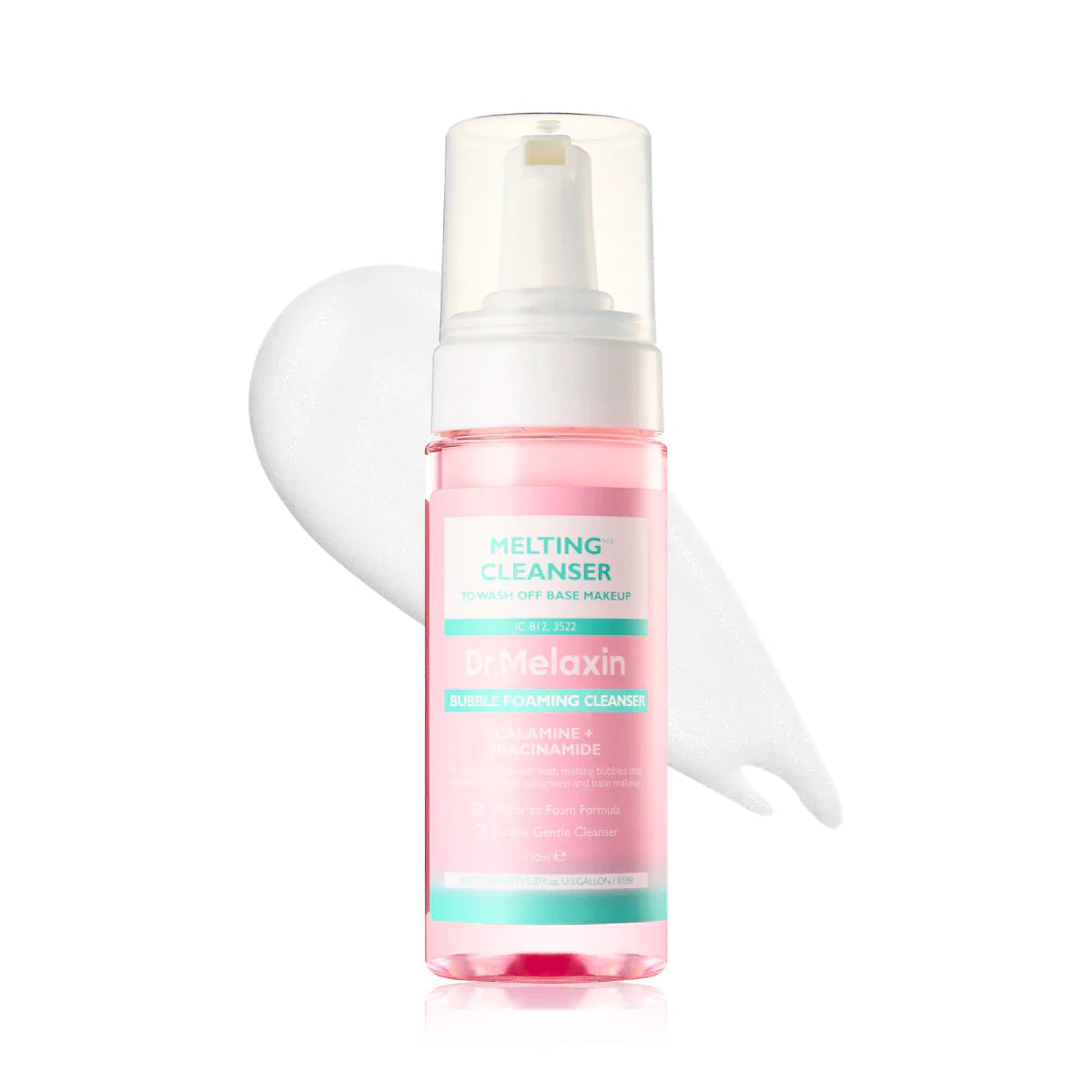Dr.Melaxin Glow Rice Glass Skin Premium Kit with melting cleanser bubble foam and skincare products in sleek packaging.