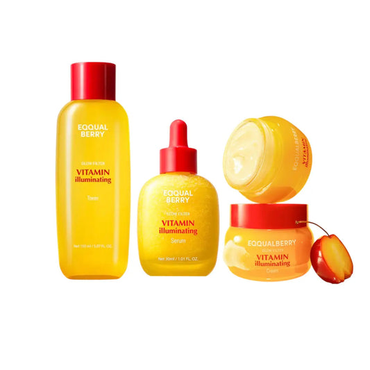 EQQUALBERRY Glow Filter Vitamin Illuminating 3-Step Skincare Set EQQUALBERRY