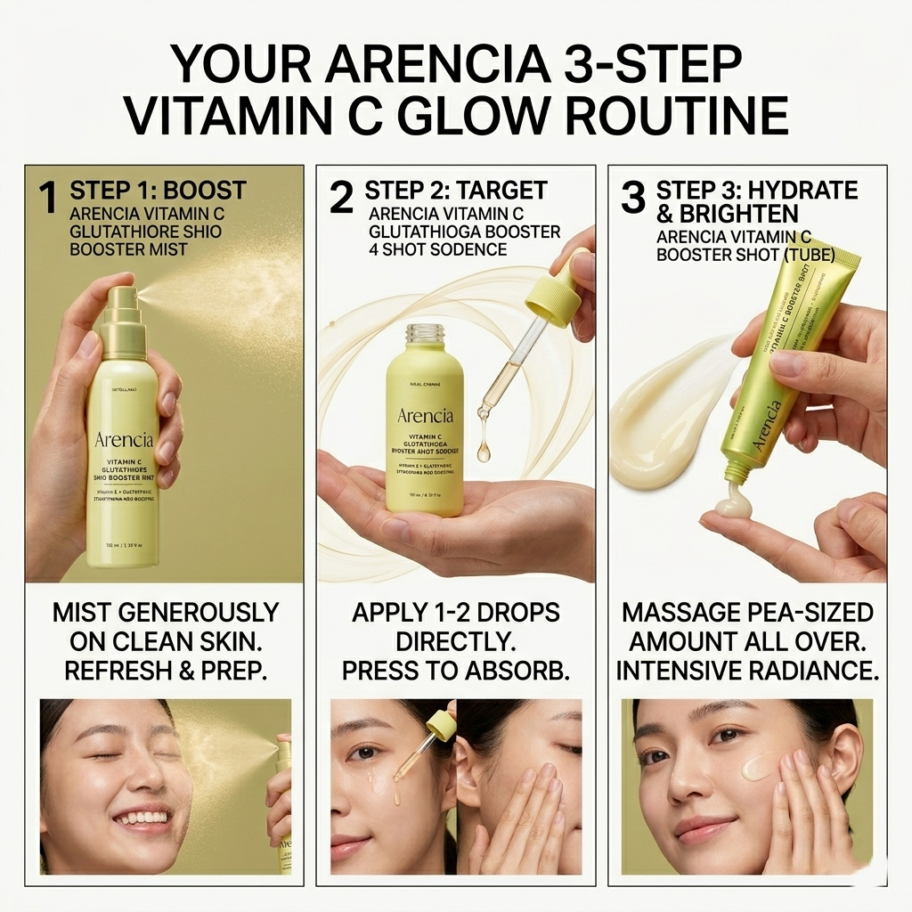 ARENCIA Vitamin C Glutathione Brightening Trio Set