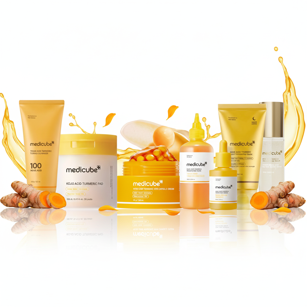 MEDICUBE Turmeric Glow Complete 7 Steps Skincare Set Medicube