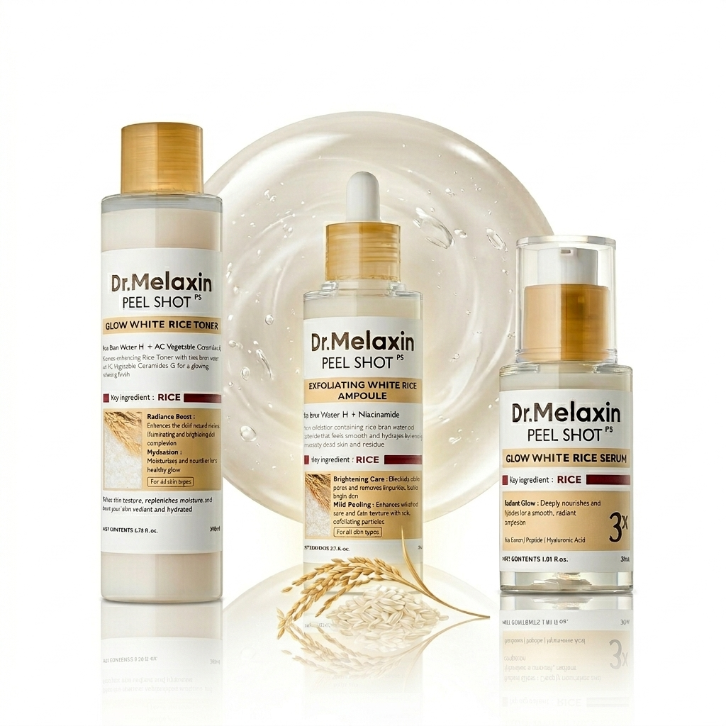 Dr.Melaxin Peel Shot Glow White Rice Trilogy Set Dr.Melaxin