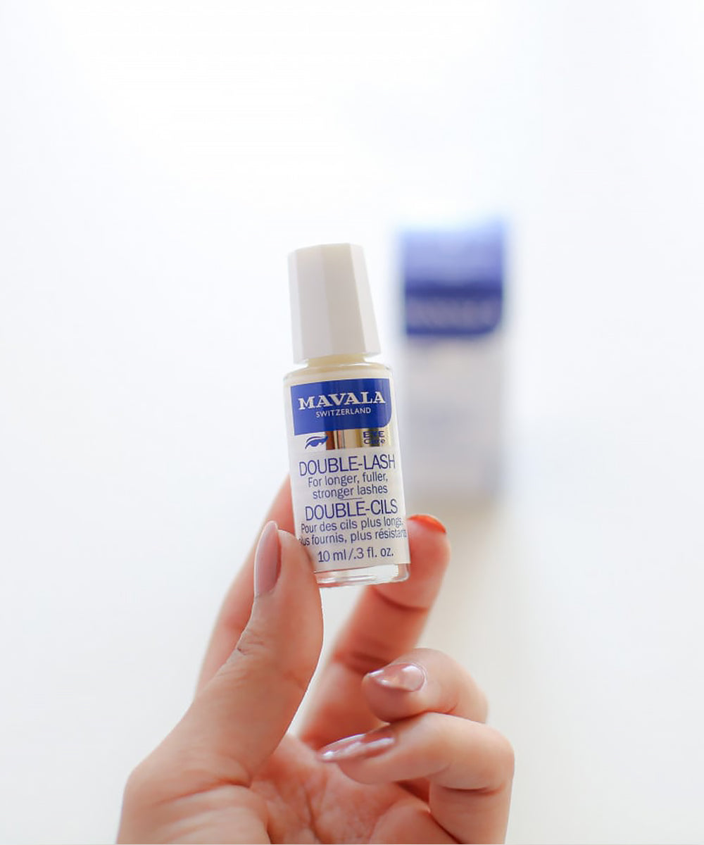MAVALA Double-Lash eyelash serum bottle with applicator brush, 10 ml, from MAVALA Switzerland.