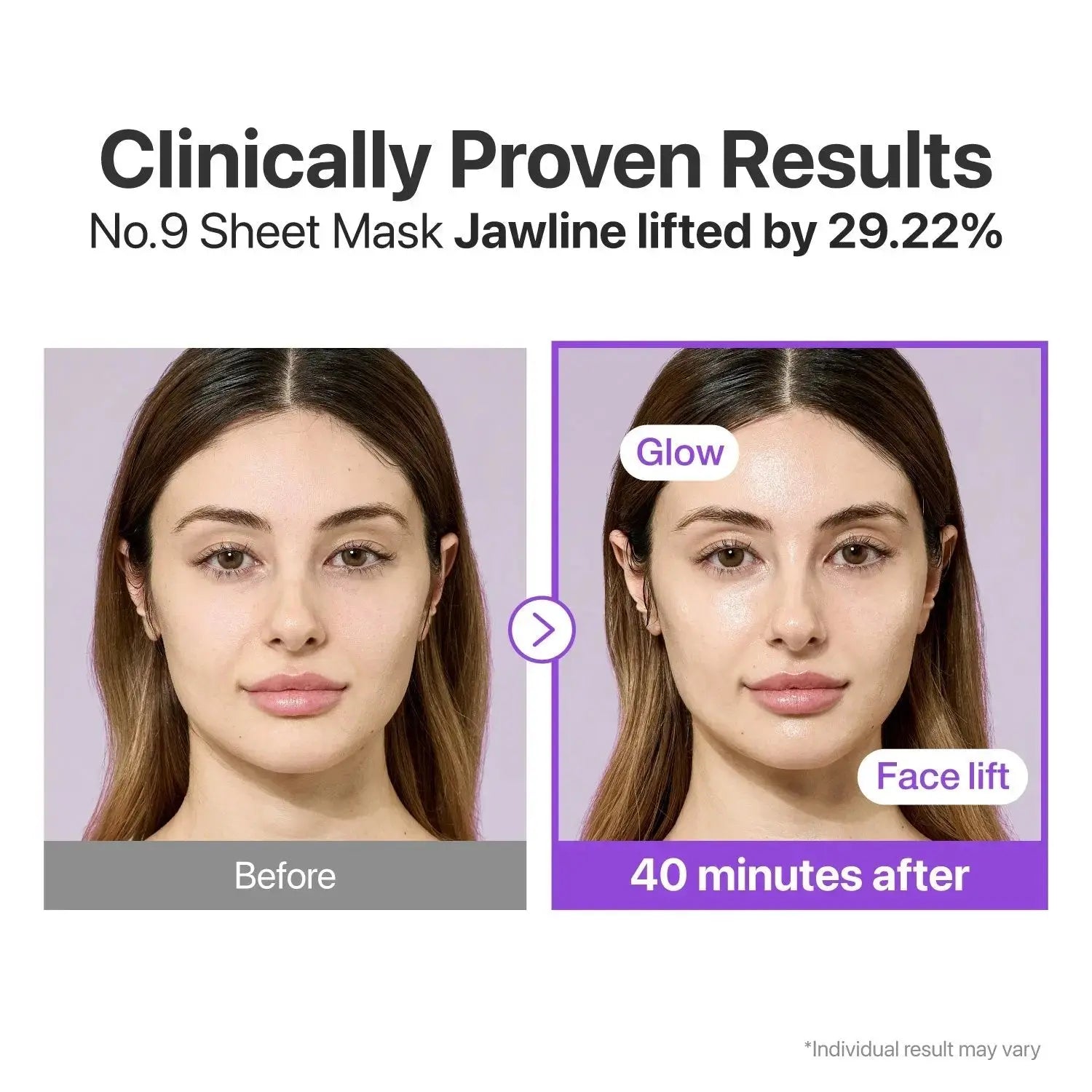 NUMBUZIN No.9 NAD+ BIO Lifting-sil Full Face Mask (4 Sheets + Lifting Band) numbuzin