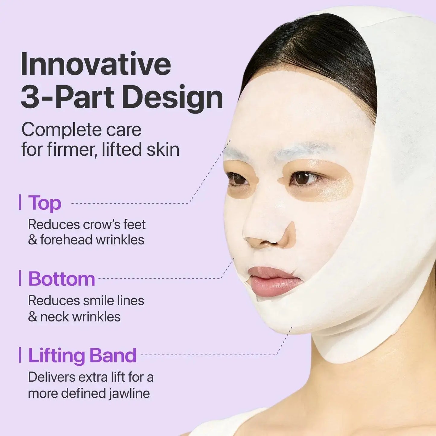 NUMBUZIN No.9 NAD+ BIO Lifting-sil Full Face Mask (4 Sheets + Lifting Band) numbuzin