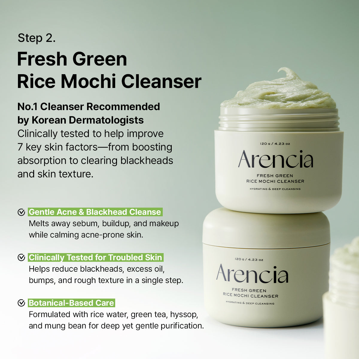ARENCIA Pore Melt Double Cleansing Duo with oil-based cleansers and skincare products for deep pore cleansing and skin refreshment.