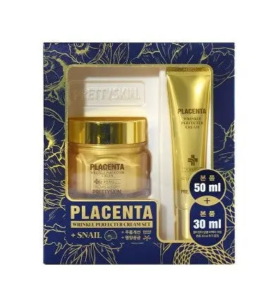 PRETTYSKIN Placenta Wrinkle Perfecter Cream Set 50ml + 30ml PRETTYSKIN