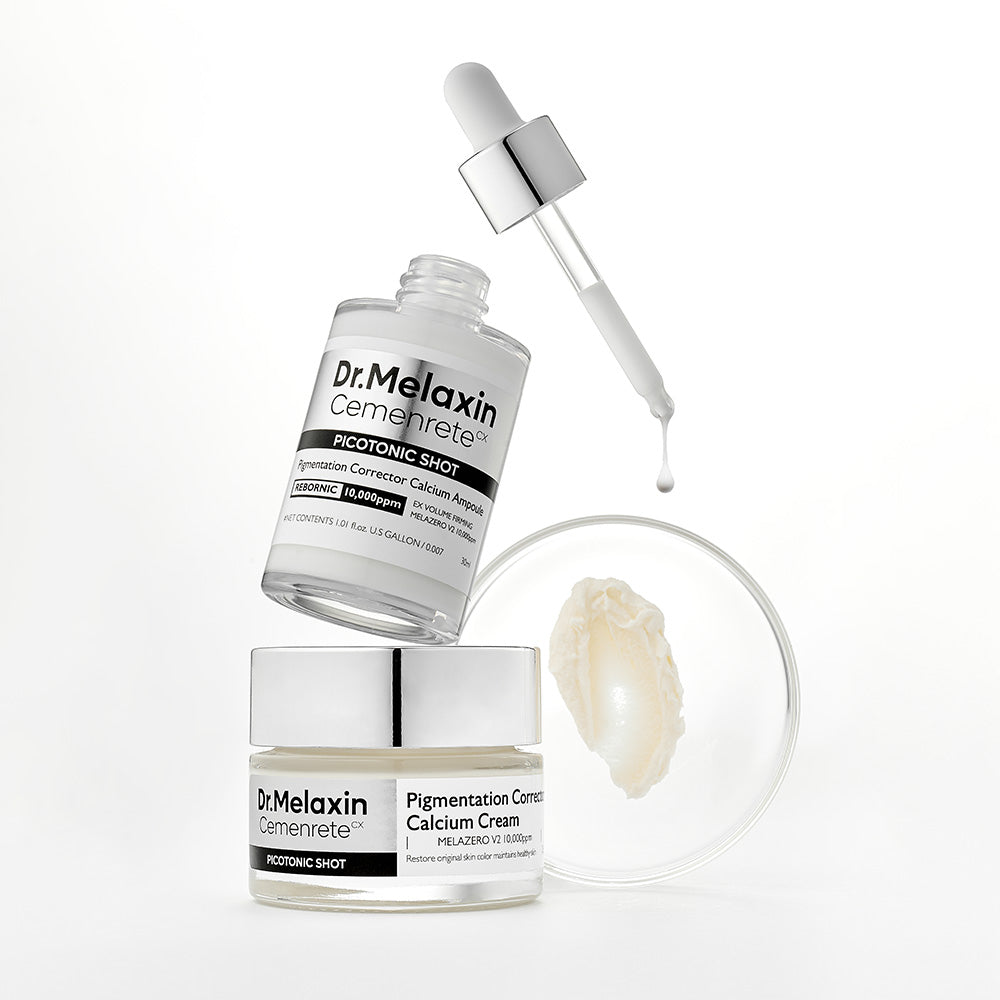 Dr.Melaxin Picotonic Shot Pigmentation Corrector line packaging with the product bottle and label visible.