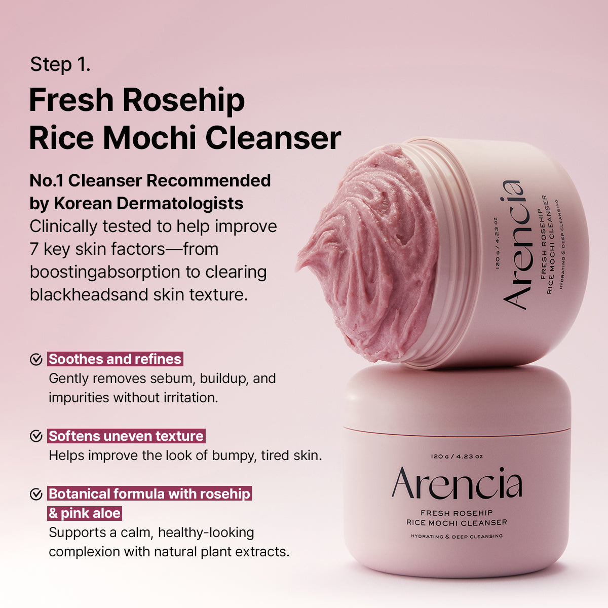 ARENCIA Red Collagen Jello Skin Trio skincare set featuring three vibrant red jello-like collagen products in clear containers.
