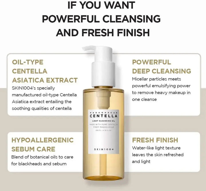 SKIN1004 Madagascar Centella Light Cleansing Oil SKIN 1004 JOLIE'S