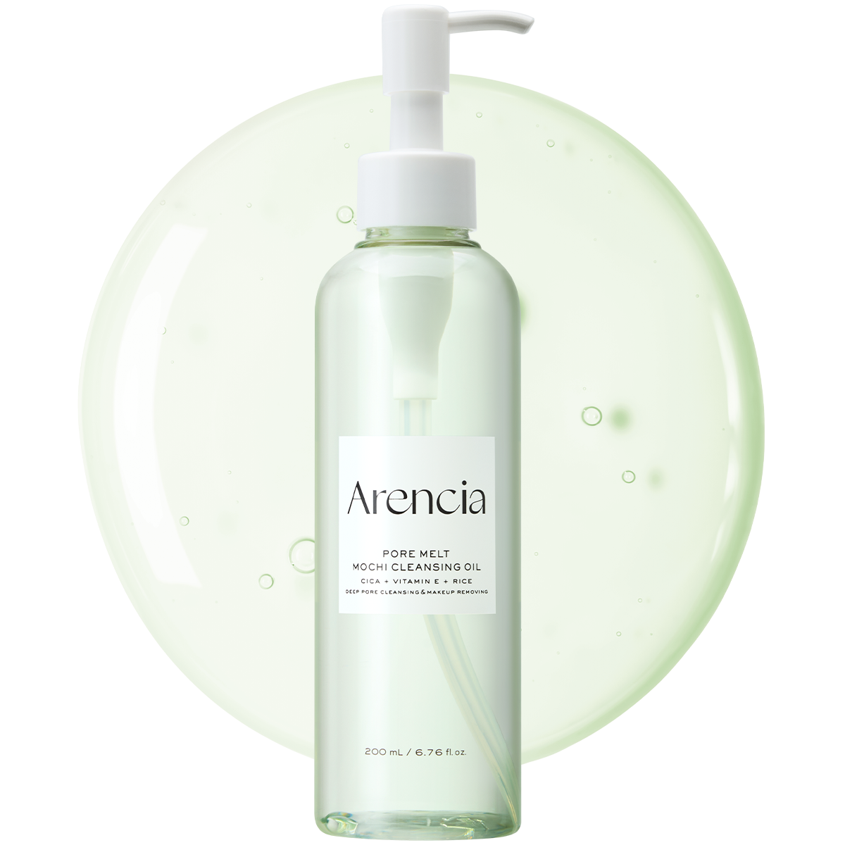 ARENCIA Pore Melt Double Cleansing Duo set with skincare tubes, designed for deep pore cleansing and skin refreshment.